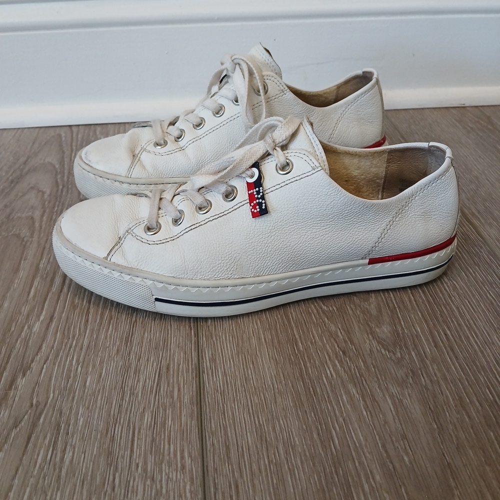 Paul Green Carley Sneakers White Leather  Women’s Size 10 US / 7.5 UK / 41.5 EU